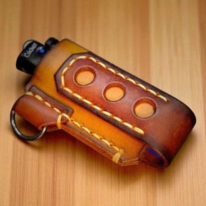 Patrón de funda para encendedor (PDF) para hacer una bolsa de cuero para cricket (DIY)