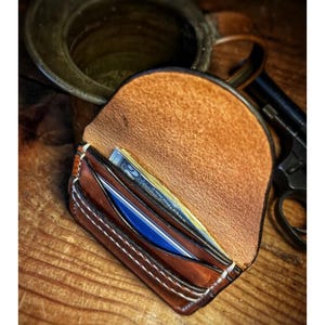 Diy Leder Minimalist Portemonnaie, schlanke Lederbrieftasche, Minimalist Kartenhalter Muster Pdf-Datei