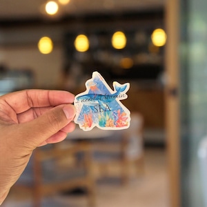 Vitamin Sea Sticker: Triangle Ocean Art, Whale & Coral Reef