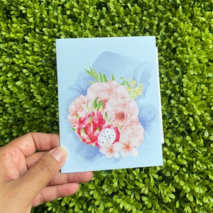 Bloemen fruitkaart bloemen Stillevengroet uitnodigingskaart cadeau stroomt gevouwen briefpapier blanco kaarten verjaardag cadeau-ideeën voor haar