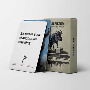 Three Cats Series One: Más señal, menos toro, baraja de cartas de consejos creativos para músicos