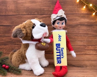 Elf Prop, 3D Printed Santa’s Butter Costume Box With Blue Lettering