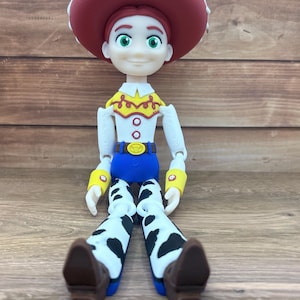 Articulated Cowgirl Flexi Figure | Poseable Western Toy, 3D Printed Collectible