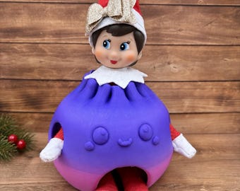 Elf Dumpling Costume, 3D-Printed PLA Christmas Elf Prop