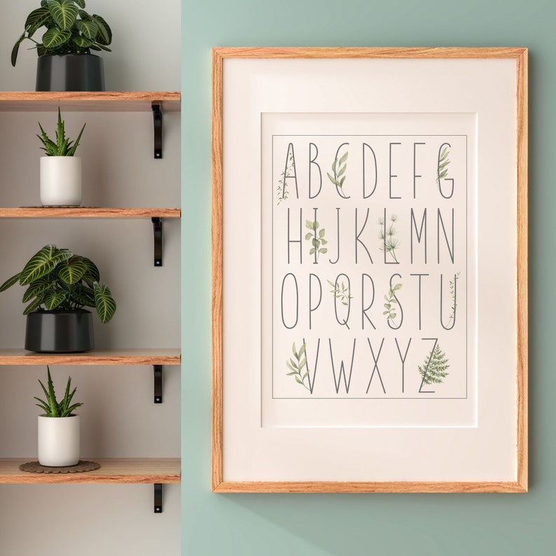 Printable Wall Art Alphabet 3x4 and 4x5 Ratios. - Etsy
