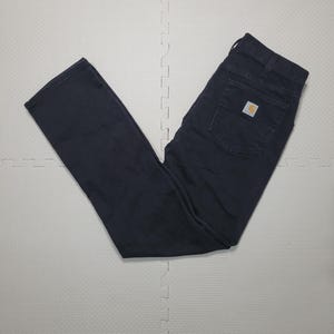 Carhartt Carpenter Size 33x34 Pants Relaxed Fit Black