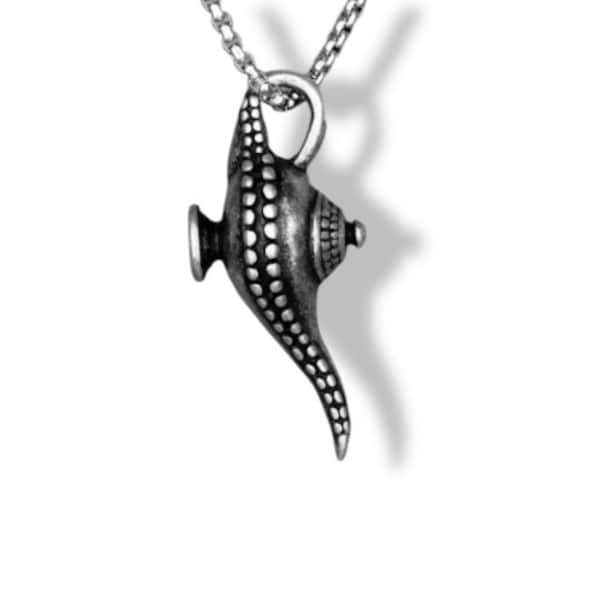 Aladdin lamp pendant , Gini lamp necklace , Aladdin Necklace chain, Necklaces Pendants Chain Hip Hop Stainless Steel Jewelry Aladdin's Lamp