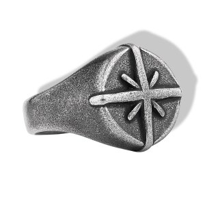 Compass Rings, Ring of Navigator Compass ,Vintage Compass Ring, Sailor ocean Sailboat Ring , Vintage stainless steel ring