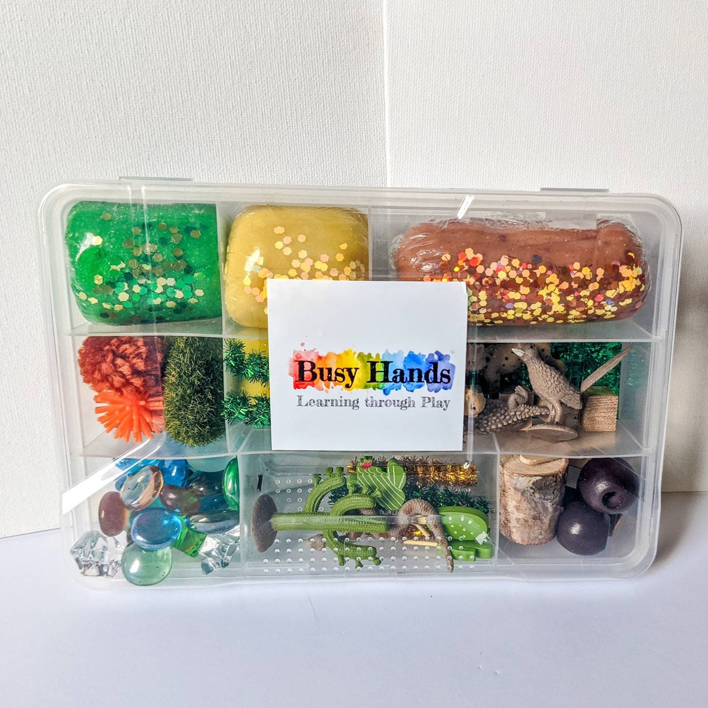 Desert Habitat Playdough Kit Sensory Bin Pretend Play Etsy