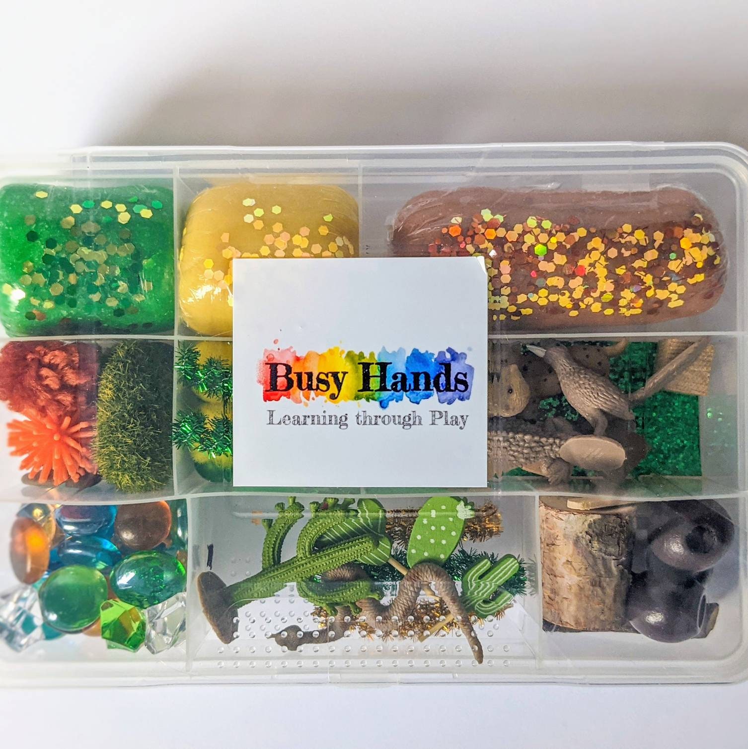 Desert Habitat Playdough Kit Sensory Bin Pretend Play Etsy