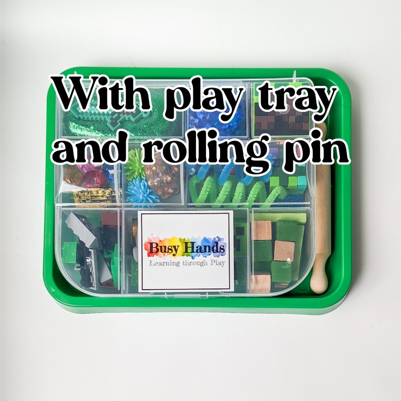 Rainforest Habitat Playdough Kit Sensory Bin Pretend Play Etsy