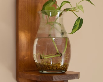 Plant Shelf | Small Hanging Wall Shelf | 12 Inch Tall Shelf | Set of 2 Shelves