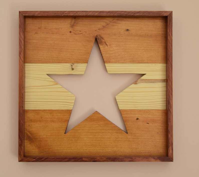 Wooden Star Star Wall Art Patriotic Home Decor Star Cutout Wall