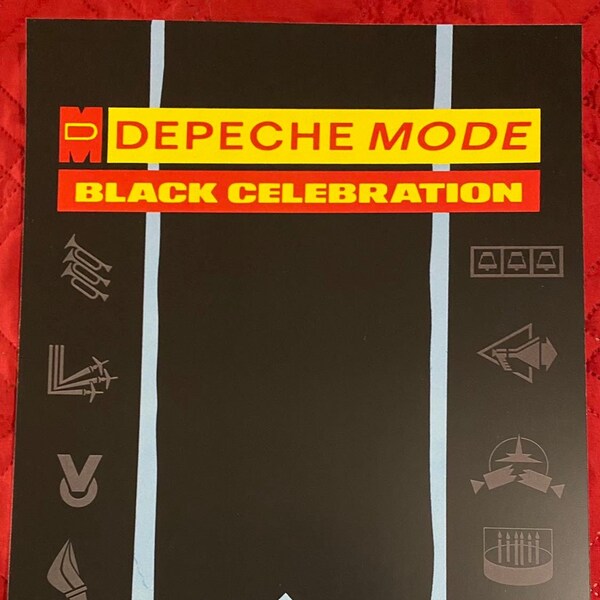 Depeche Mode Black Celebration UK Tour 11x17 Poster Print