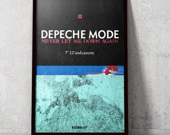 Depeche Mode - Never Let Me Down - 11x17 Poster Print - Etsy UK