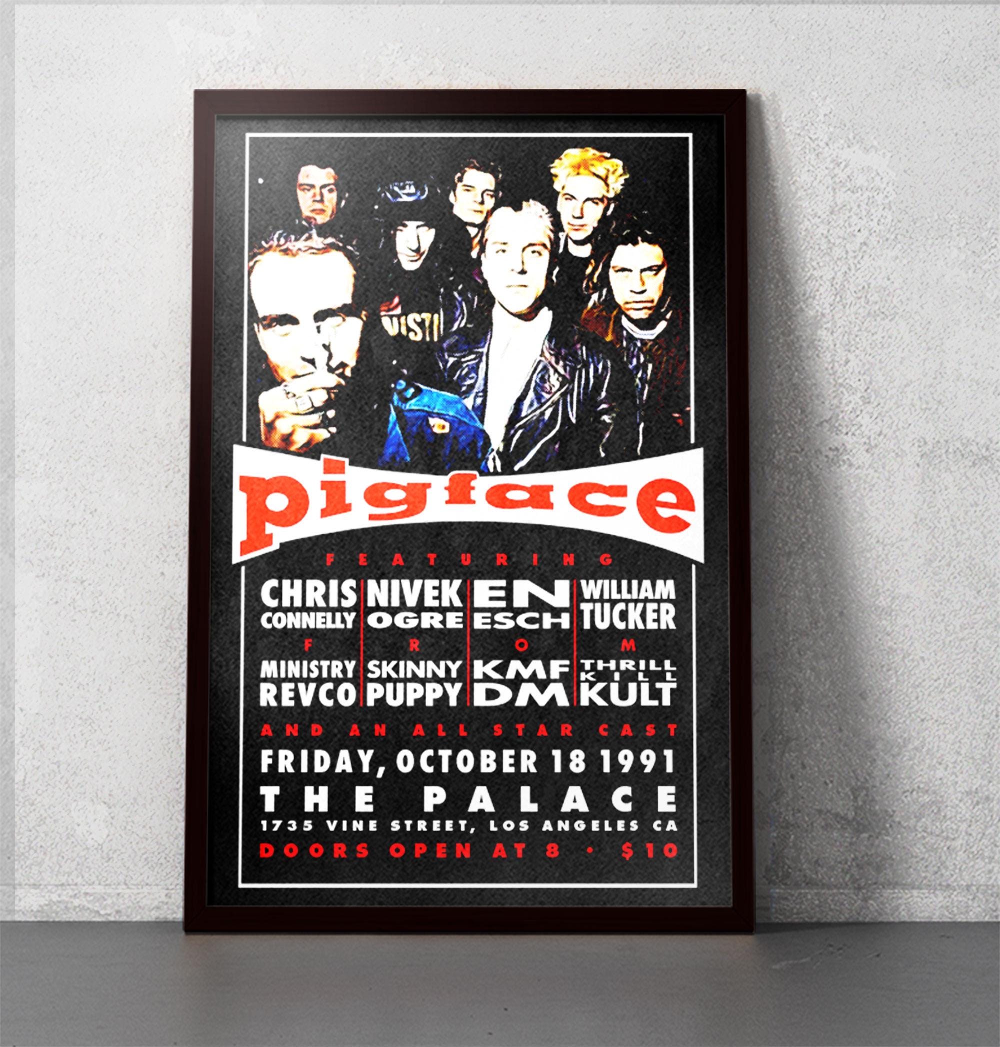 Pigface - the Palace 1991 Concert Poster - 11x17 Poster Print - Etsy