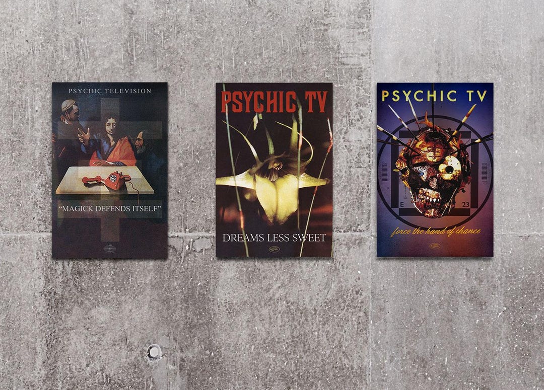 Psychic TV Poster Print: Dreams Less Sweet, Magick Defends Itself