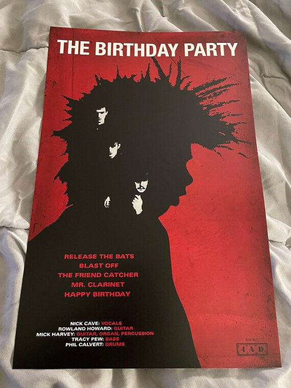 The Birthday Party - Release the Bats - 11x17 Poster Print - Etsy