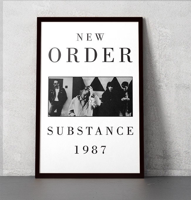 New Order Substance 1987 11x17 Poster Print 