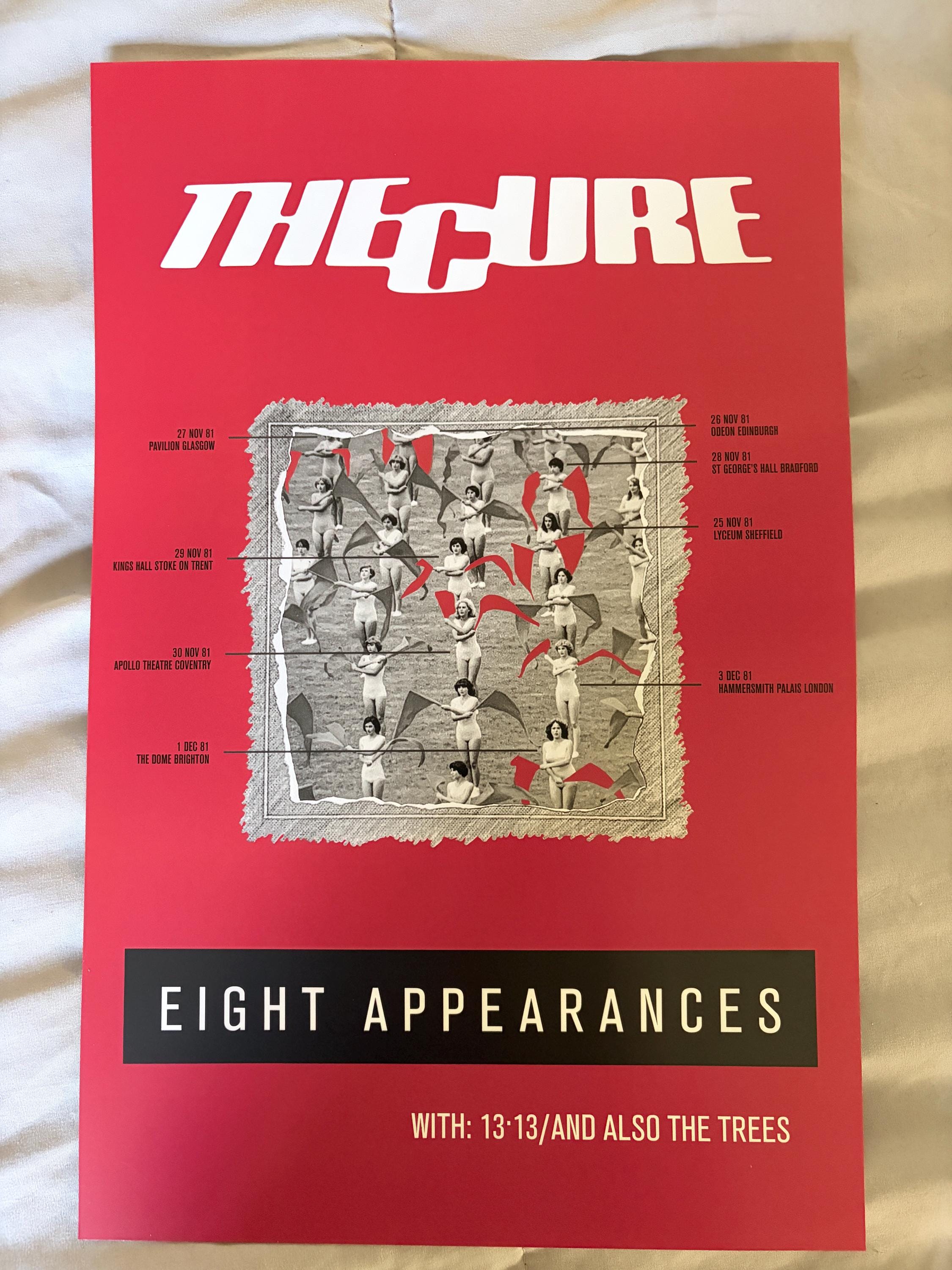 The Cure - Eight Appearances / Concert Live - 11x17 Poster Print