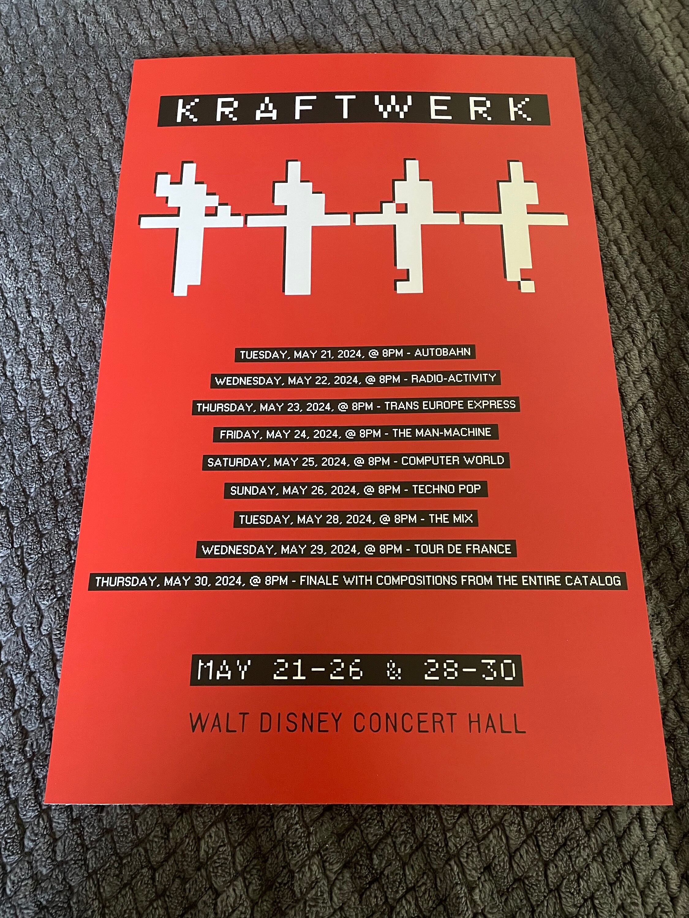 希少直筆サイン入りKraftwerk ポスター