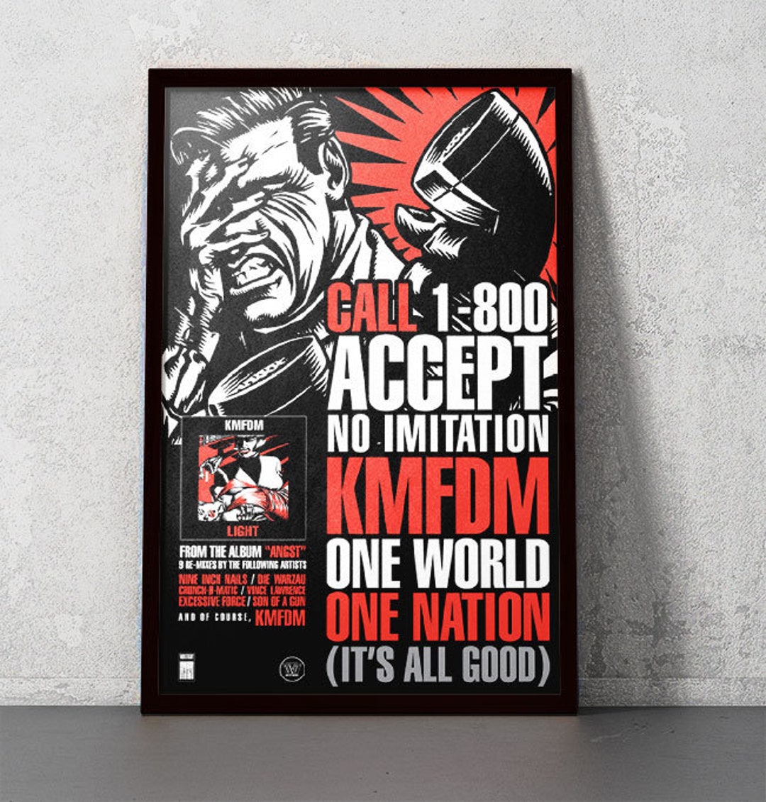 KMFDM Light 11x17 Poster Print Etsy