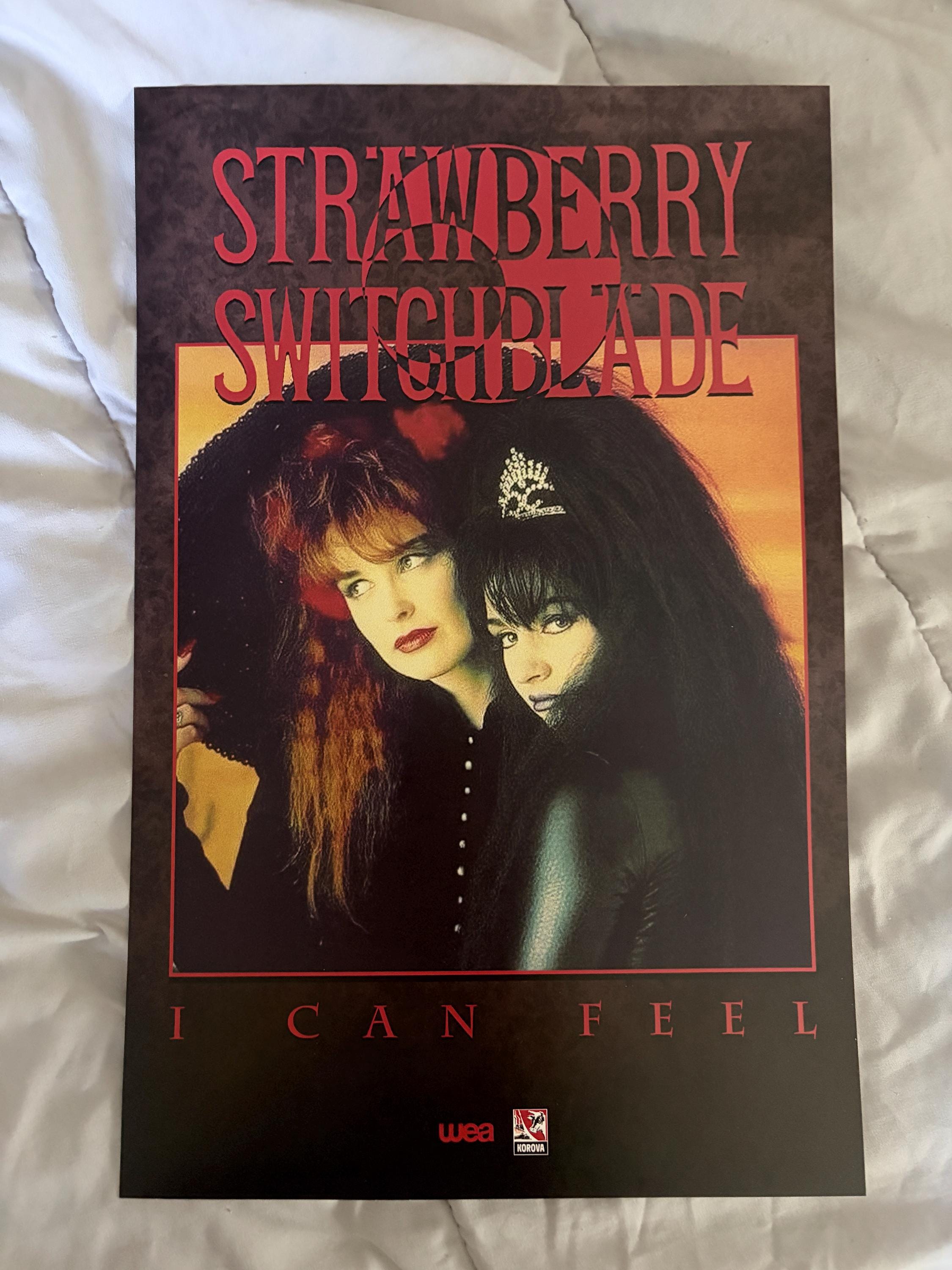 Strawberry Switchblade / I CAN FEEL レコード Strawberry Switchblade - I Can Feel - 11x17 Poster Print - Etsy