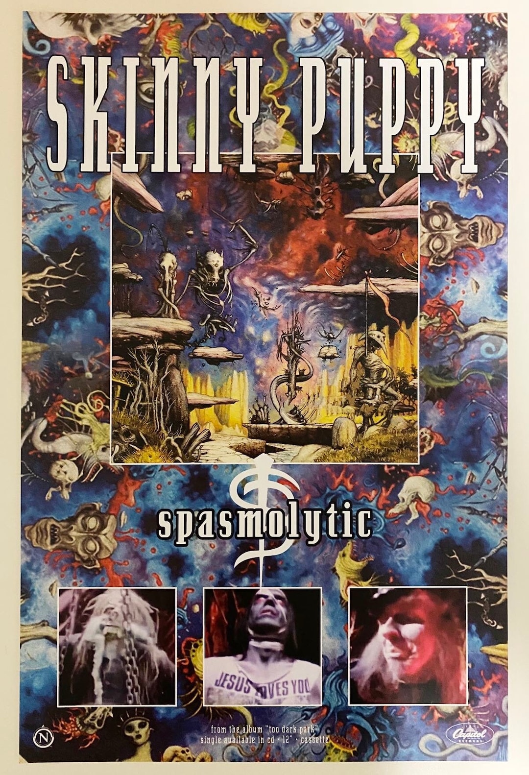 Skinny Puppy Spasmolytic Too Dark Park 11x17 Poster Print Etsy