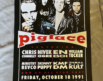 Pigface - the Palace 1991 Concert Poster - 11x17 Poster Print - Etsy
