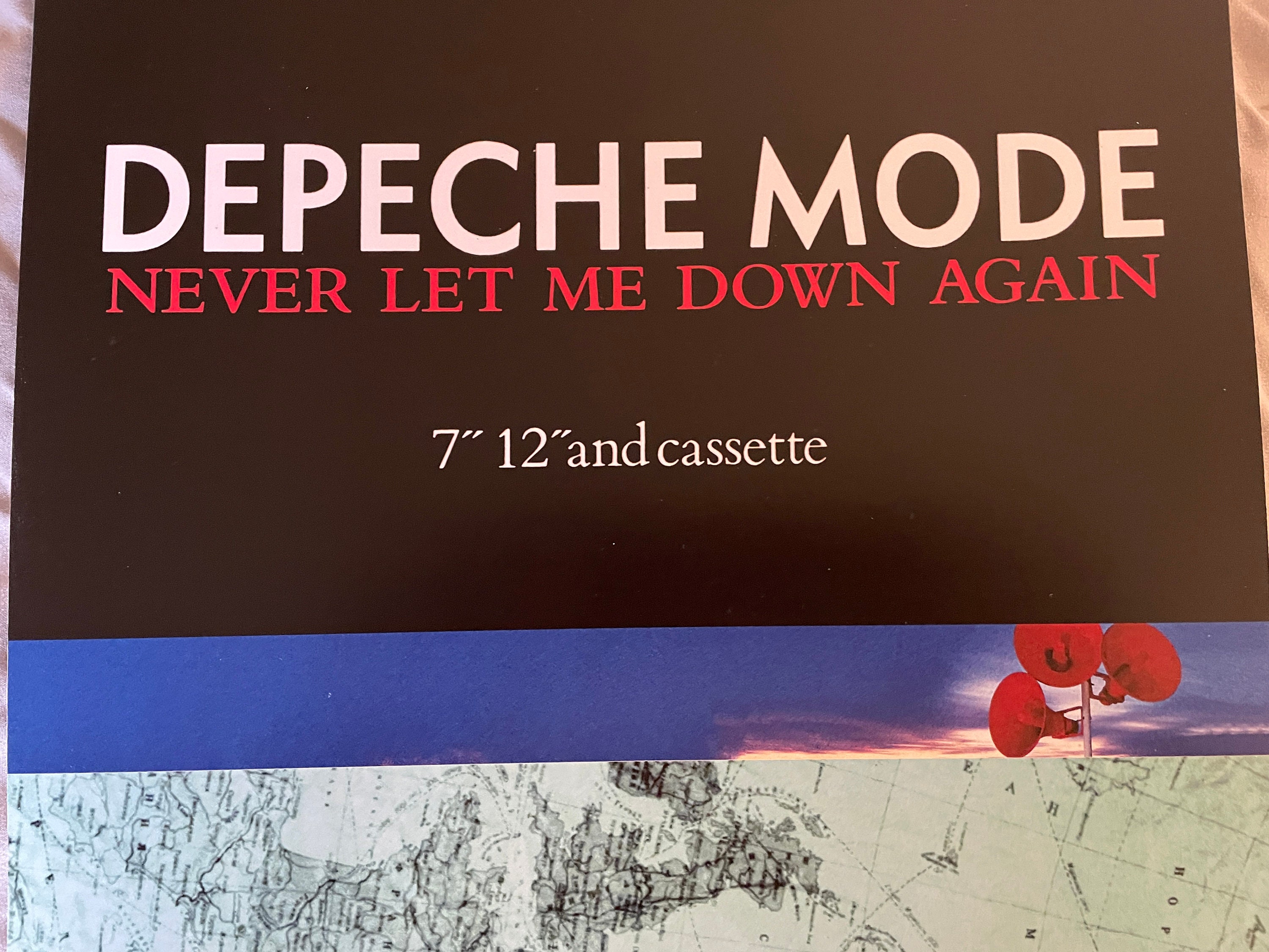 Depeche Mode - Never Let Me Down - 11x17 Poster Print - Etsy