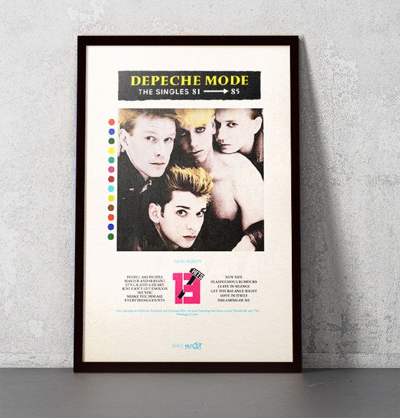 Depeche Mode - the Singles - 11x17 Poster Print - Etsy