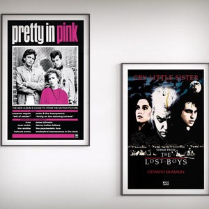 80s Soundtracks - Pretty In Pink - The Lost Boys - 11x17 Poster Print