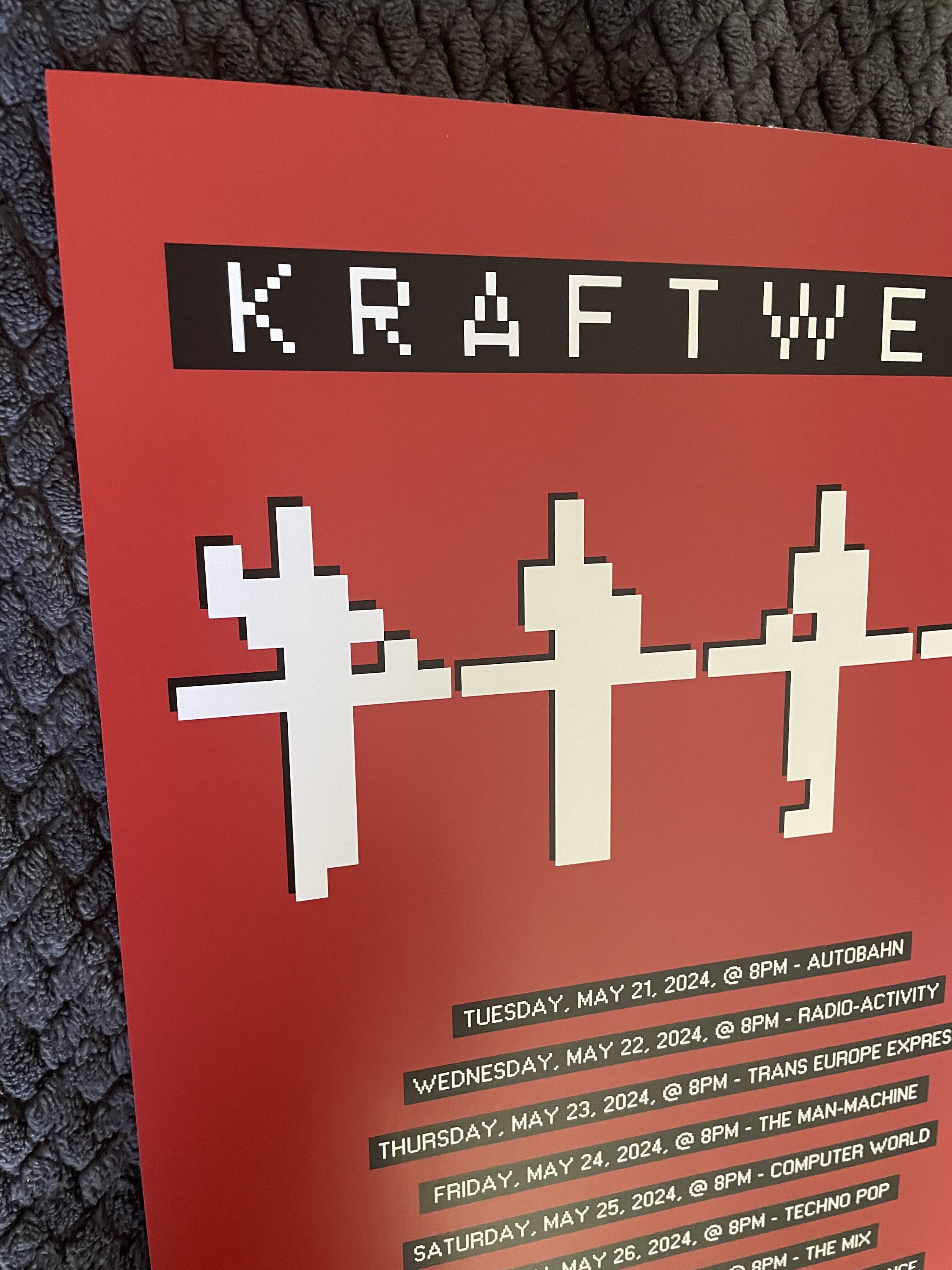 希少直筆サイン入りKraftwerk ポスター 希少直筆サイン入りKraftwerk ポスター