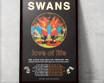 Swans - Love of Life - 11x17 Poster Print - Etsy Canada