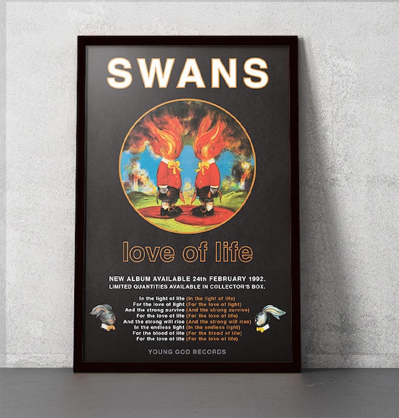 希少Swans CD まとめ Swans - Love of Life - 11x17 Poster Print - Etsy