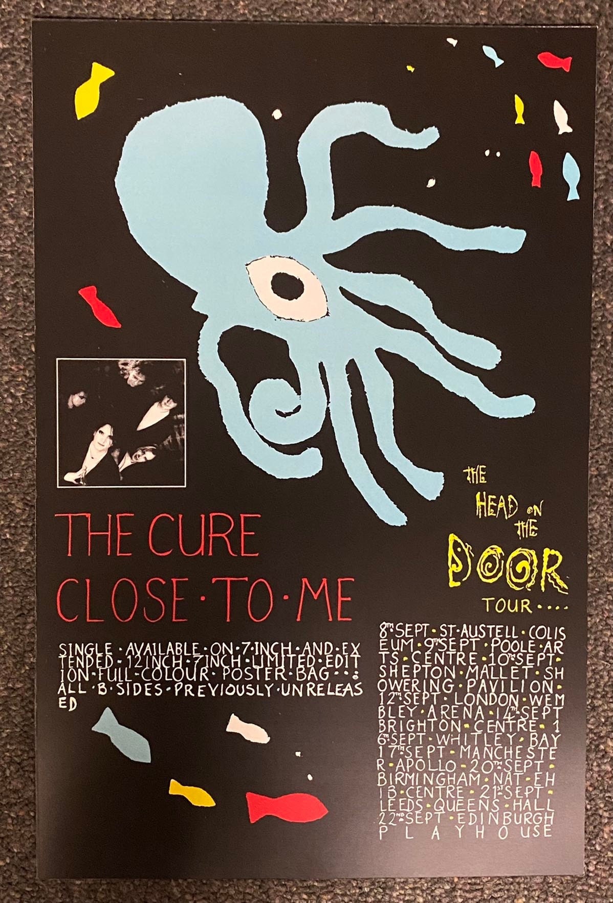 The Cure - Close to Me Head on the Door Tour - 11x17 Poster Print