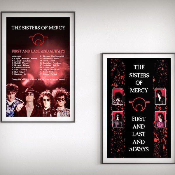 The Sisters of Mercy - First and Last and Always - 11x17 Poster Print