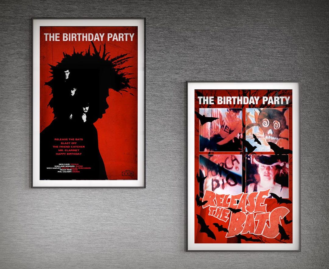 The Birthday Party - Release the Bats - 11x17 Poster Print - Etsy