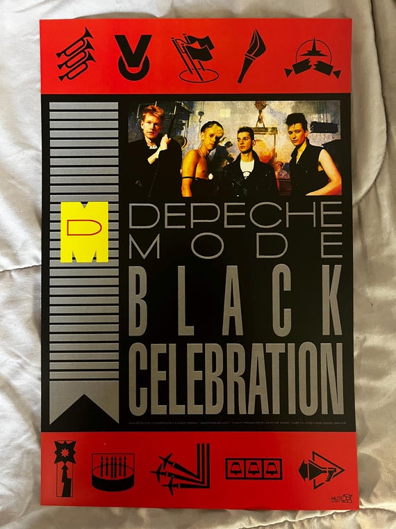 Depeche Mode - Black Celebration - 11x17 Poster Print - Etsy