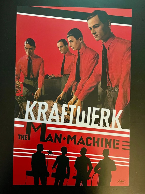 希少直筆サイン入りKraftwerk ポスター Kraftwerk - the Man Machine - 11x17 Poster Print - Etsy