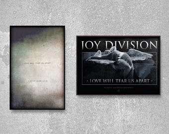 Factory Records Concert Poster: Joy Division, 1970s Vintage Art