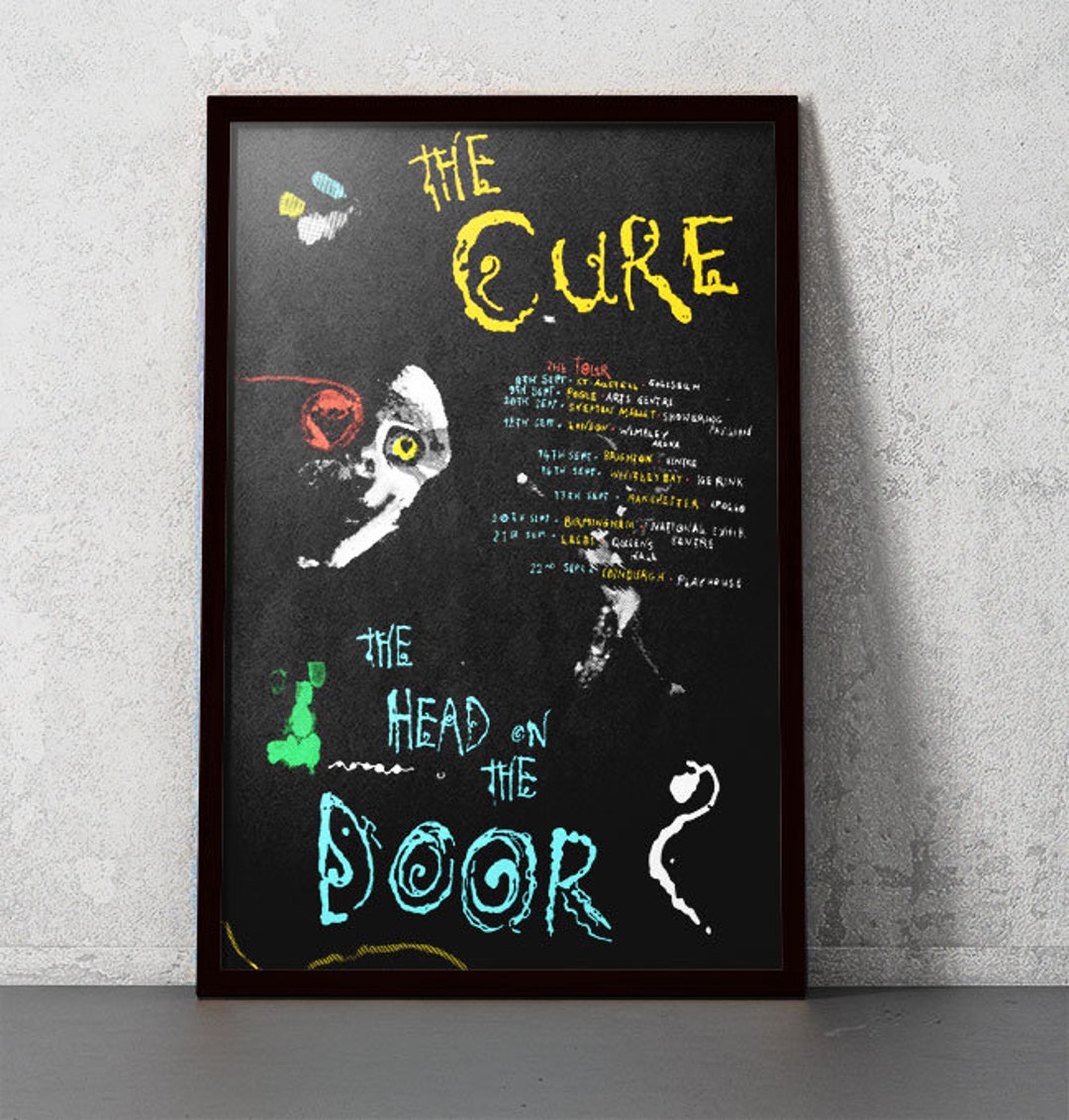The Cure - the Head on the Door Tour - 11x17 Poster Print - Etsy
