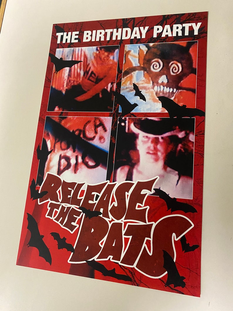 The Birthday Party Release the Bats 11x17 Poster Print Etsy