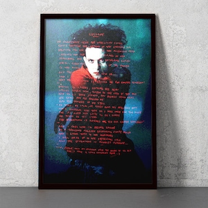 The Cure - Lullaby Lyrics - Disintegration - 11x17 Poster Print