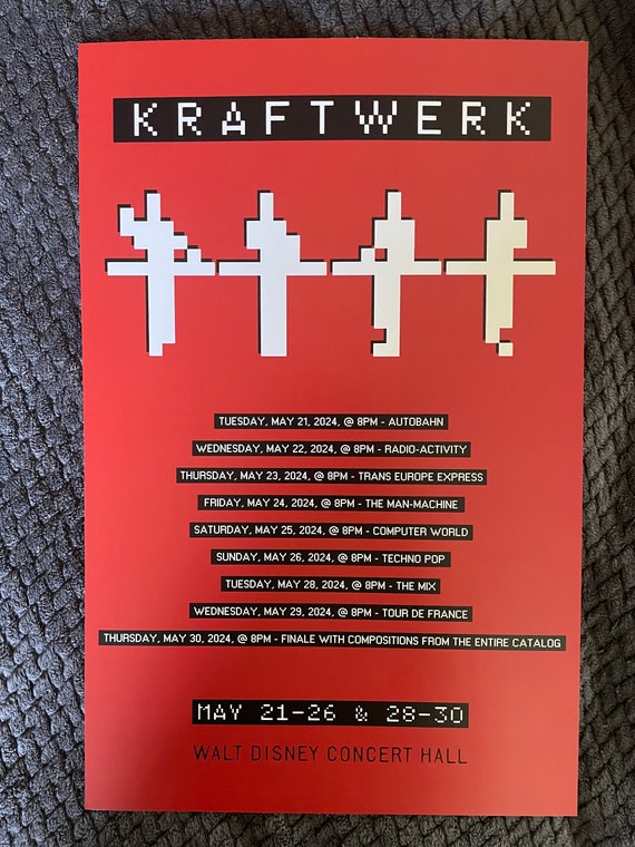 Kraftwerk - Residency / Remixes - 11x17 Poster Print - Etsy 日本