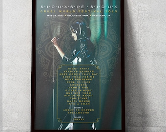 Siouxsie Sioux – Cruel World 2023 – 11x17 Poster