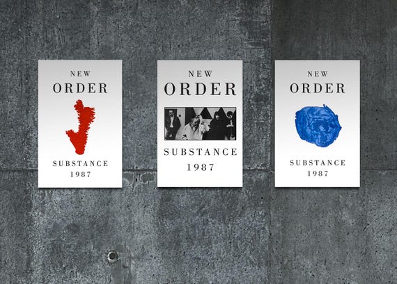 New Order - Substance 1987 - 11x17 Poster Print - Etsy