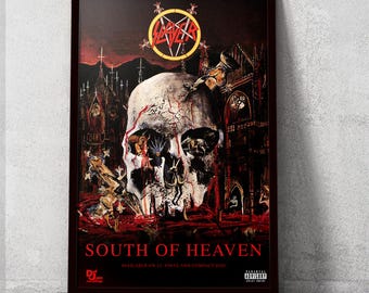 Slayer - South of Heaven - 11x17 Poster Print - Etsy Canada