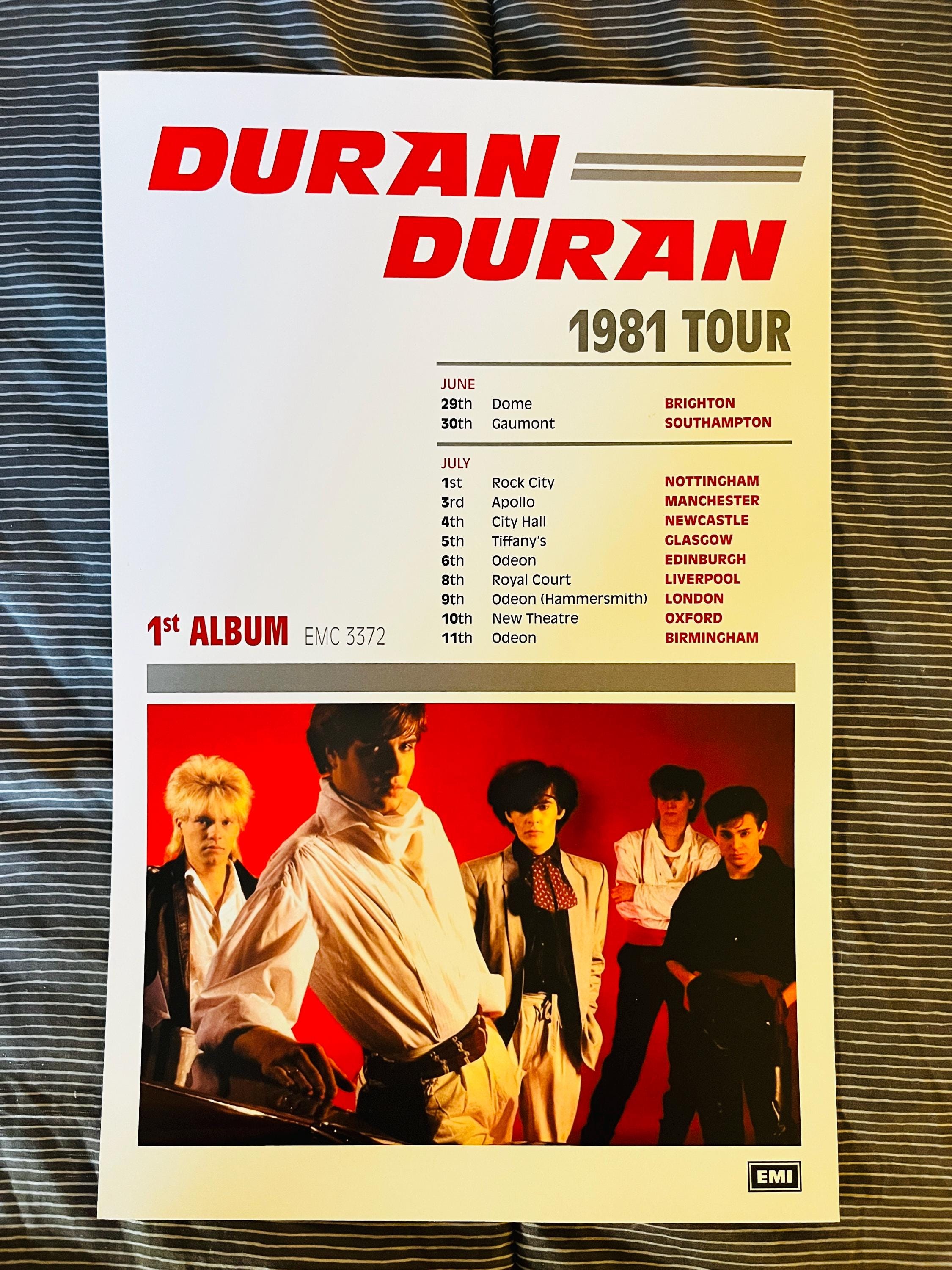Duran Duran - 1981 Tour / Rio - 11x17 Poster Print - Etsy Canada