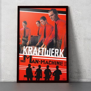 Kraftwerk - El hombre máquina - Impresión de póster de 11 x 17
